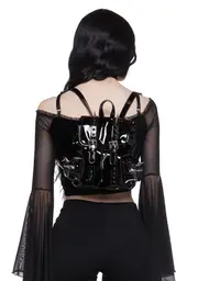 [Widow] Deathly Bored Plaid Mini Backpack - Patent