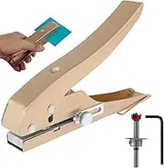 15mm Single Hole Punch,Portable Adjustable Hole Puncher Punching Plier Handheld Round Hole Punching Tool Metal Paper Punch with Positioner for Craft Paper Tags Clothing Ticket DIY