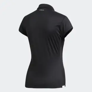 【adidas 愛迪達】Club 3 Str Polo 女 Polo衫 短袖 上衣 網球 吸濕 排汗 愛迪達 黑(FK6985)