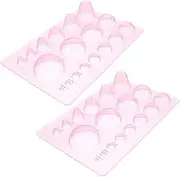 Paper Quilling Tool Set 2pcs Quilling Molds Plastic Quilling Tools Half Ball Domes for Craft Projects