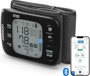 OMRON RS7 Intelli IT, digital wrist blood pressure monitor, test winner Stiftung Warentest 09/2020, clinically validated - also for obesity, Bluetooth and smartphone compatible