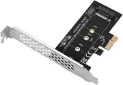Key-M to Key-A/E Pcie Adapter Card - M.2 Nvme SSD Converter with Heat Sink - Com