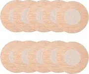 [Generic] Nipple Stickers - Pasty Nipple Covers, Invisible Nipple Stickers | Breathable Non-Woven Nipple Pasties, Self Adhesive Underwear with Sticky Breast Petals