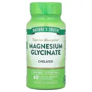 Nature's Truth, Magnesium Glycinate, Chelated, 200 mg, 60 Quick Release Capsules (100 mg per Capsule)