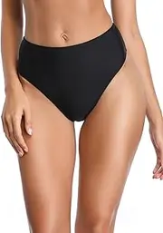 [RELLECIGA] Women's High Cut High Waisted Bikini Bottom