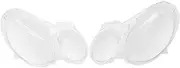 1Pa Headlight Lens, Headlight Cover L&R Headlamp Clear Lens Cover Replaceme for E CLASS W211 E350 E55 AMG 02-08 4-Door Transparent