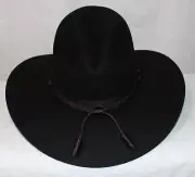 Miller Hats Western Felt Military 110 Fort Campbell Cavalry 7 1/4" Black, sabres