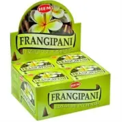 Frangipani, Case of 12 Boxes, 10 Cones Each, HEM Incense From India