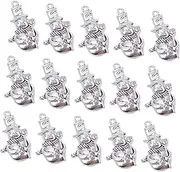 [LALAFINA] 100 Pcs Christmas Snowman Pendant Animal Charm Xmas Earring Jewelry Making Christmas Bracelet Charms Christmas Charms Ornament Charms for Jewelry Making Gem Christmas Socks Alloy