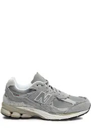 New Balance 2002R Distressed Mesh Sneakers - Grey - 4.5 4.5