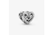 Pandora Sparkling Entwined Hearts Charm