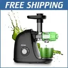 2-Speed Slow Masticating Juicer - Cold Press Machine with Reverse Function