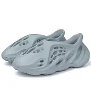Trendy & Comfy Foam Slides For Kids Adult - Lightweight, Quick-drying & Non Slip Clogs For Outdoor Fun! Gray 24-25