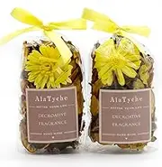 AlaTyche Yellow Potpourri Bags,Lemon Scented Potpourri Bowl Filler,Decorative Dried Flowers, Home Fragrance Sachet of Petal, Bathroom Vase Decor -Mini