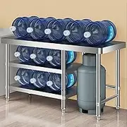 YUGXTH Stainless Steel Work Table, Commercial Food Prep Worktable, Kitchen Catering Table With Adjustable Feet, Stainless Steel Catering Centre Table, Cooking Chef Work Bench for Restaurant(100x80x80c