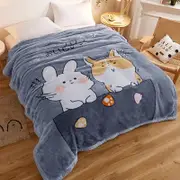 Large Ultimate Sherpa Blanket Luxurious Plush Throw Rug 200x230cm Lunch Time