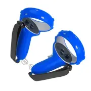 Silicone Handle Grip Cover Fitted Case Sleeve W/ Hand Strap For Oculus Quest 2 j