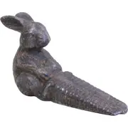 LVD Iron Doorstop Rabbit Home/Room Floor Decor Door Stopper 15.5x9cm Dark