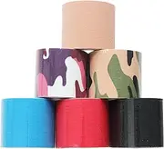 6 Roll Kinesiology Tape, BetterJonny 5cm*5m Waterproof Breathable Sports Tape Elastic Athletic Tape Strength Muscle Support Kinetics Recovery Therapy Synthetic Tape for Ankle Knee Shoulder Elbow