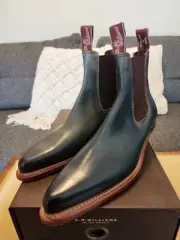 R.M Williams Millicent Leather SIZE AU 6.5D Dark Teal/Burnished Boots RRP$649