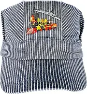 The ''Real Deal Boys Red Steam Engine , Embroidered Train Engineer Hat , with I Love Train's