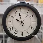 Ikea NUFFRA Decorative Wall clock, Roman Numeral low-voltage/black 9¾" BRAND NEW