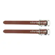 TAN BROWN ZEFAL CHRISTOPHE BICYCLE TOE CLIP STRAPS LEATHER VINTAGE NEW 370 mm