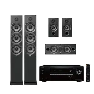 送全聯禮券2800元★(含標準安裝)ONKYO+ELAC五聲道家庭劇院組合音響NR5100-DF62DC52DB52