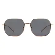 Oversized Polygon Sunglasses Geometric Octagon Metal Frame UV 400
