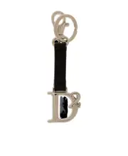 Dsquared2 Logo Plaque Lobster Claw Fastened Keyring One size Nude