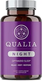 Neurohacker Collective Qualia Night by | Enhance Natural Sleep for Adults | Support Deep Refreshing Sleep, Recovery, and Brain Performance | 80 Capsules - Month Supply