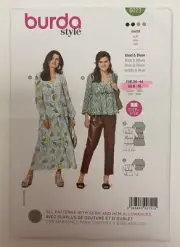 Burda 6023 Misses Dress And Blouse Sewing Pattern Size 8-18 Uncut