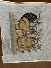 Hand Painted Needlepoint Canvas Leigh Designs - 13 Mesh - Chicks Family
