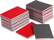 HOMSFOU 20Pcs Automotive Sanding Sponges Grit Soft Sandpaper Pads for Metal and Wood Polishing Reusable and Durable Blocks for Wet Dry Use