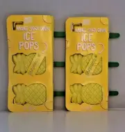 Set of 2 Cool Gear Make Your Own Ice Pops Pineapple- 3 pack pineapple pop mold
