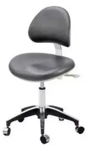 TPC Dental DR-7000-DU Doctor Stool with Triple Lever Adjustment - Purple Grey