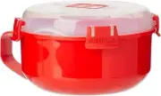 Sistema 1112ZS Microwave Breakfast Bowl Round Microwave Container with Lid 850