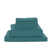 Valeria 1000TC Ultra Soft Bed Sheet Set - Moroccan Blue