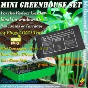 Hydroponics Propagator Seedling COCO Tray Clear Dome Heat Mat Propagation Kit