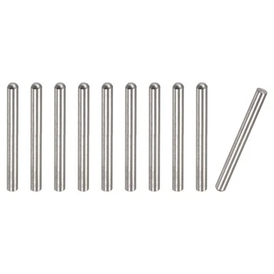 10pcs 3 x 28mm Dowel Pins Round Head Flat Chamfered End Dowel Pin
