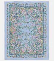 [Etro] Etro Iris wool throw One Size blue