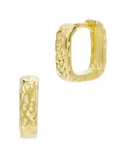 Savvy Cie 18K Over Silver Square Studs