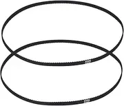 uxcell 2pcs 370XL Rubber Timing Belt 185 Teeth 10mm Width 5.08mm Pitch Synchronous Closed Loop Geared Drive Belt Black for Industrial