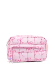 Omg Accessories Bow Print Scrunch Pouch