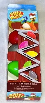 New Silly Putty Party Pack Set of 5 Eggs 071662103286