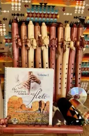 Jonah Thompson & John Vames NATIVE AMERICAN FLUTE Pkg W/Kokopelli Flute Stand