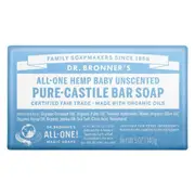 Dr Bronner's Pure Castile Bar Soap Baby Unscented 140g