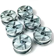 [ReplacementScrews] Bed Frame Cam Wheel Locks Compatible with IKEA Part 114670 (MALM, SONGESAND, BRIMNES) (Pack of 6)