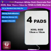 XXXL 15cm x 10cm Cloth Electrode Pads for TENS Machine CIRCULATION PIN TYPE x 4