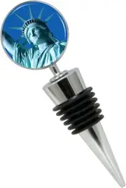 Statue of Liberty Wine Bottle Stopper in Gift Box, Perfect for House Warming Gif